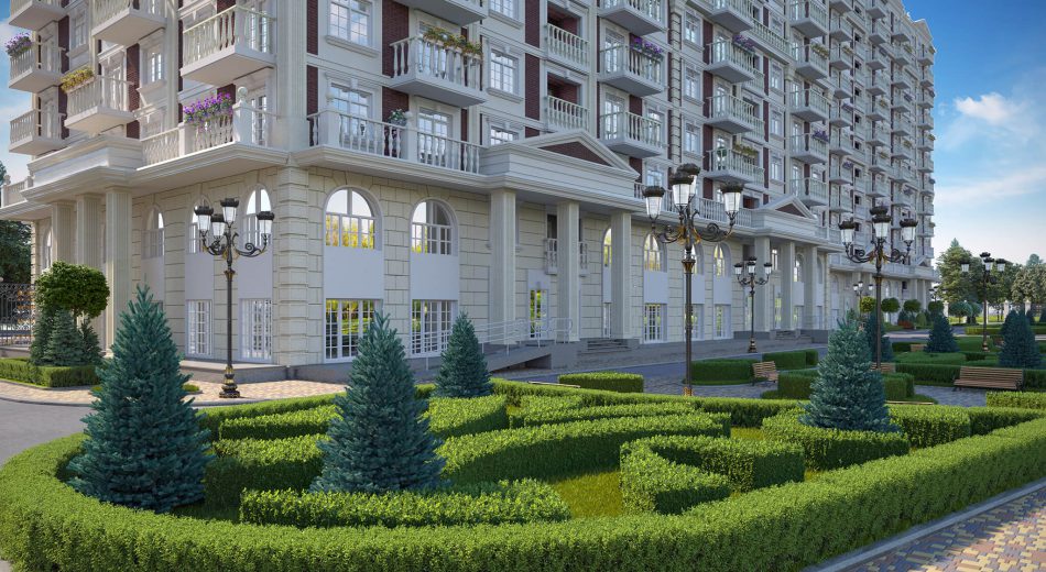 Житловий комплекс «Нова Англія» — благоустрій території